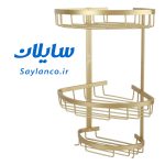 جاشامپو آلومینیومی 2طبقه (قفسه حمام)