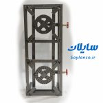 اجاق گاز پروفیلی دو شعله دوقلو ۳۰×60 سایلان | قابل‌حمل و مقاوم - تصویر 2