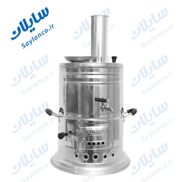 سماور زغالی استیل ۸ لیتری |با کیفیت|